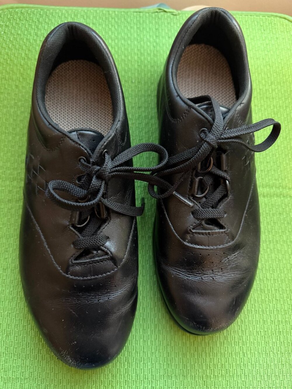 SAS Free Time Walking Shoes - Black Leather - Woman Size 10